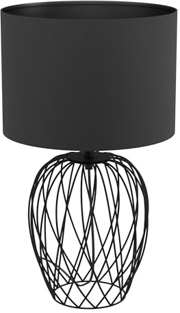 EGLO Tischlampe Nimlet, 1 flammige Tischleuchte, skandi, monochrom