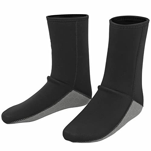 KOSDFOGE Wassersocken Neoprensocken Strandschuhe Schuhe, 1 Paar Tauchsocken Erwachsene Anti-Rutsch-Schnorchelsocken Neoprenanzug Schwimmsocken Tauchstiefel Für Strand-Wassersport(XL)