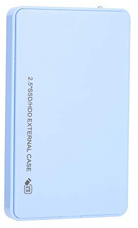 Gonetre USB 3.0 à Boîtier Boîtier de Disque Dur Disque Dur Externe Boîtier de Disque USB 3.0 à 2.5 7mm 9.5mm HDD Ssd sans Outil Blanc (-DS01165-01), Gonetrev8irzan4bg-01