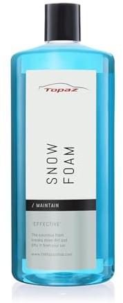 Topaz Snow Foam Car Shampoo – pH Neutral Car Wash Shampoo & Foam Cleaner, Safe for Paintwork – Removes Dirt & Grime – Car Cleaning Foam Shampoo for Detailing (1L)