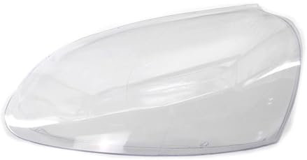 Scheinwerfer Glasabdeckung Für VW Für Golf MK5 V 5 Für GTI 2005-2009 Auto Front Scheinwerfer Objektiv Abdeckung Shell Auto Lampenschirm Deckt Gehäuse Transparent Scheinwerfer Abdeckung(Color:Left)