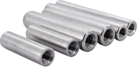DUOCAI Pasadores cilíndricos con Rosca Interior M3 M4 M5 M6 304 Rosca Interna de Acero Inoxidable Cabeza Redonda Pasador cilíndrico Pasador Hueco Diente Interno Perforado(M3 (OD 4mm),20mm (30Pcs))