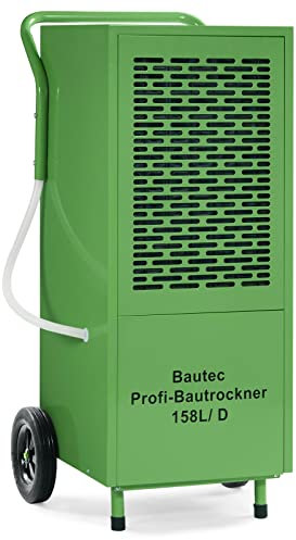 BAUTEC Profi Bautrockner mit Kondensatpumpe » 158 Liter pro Tag / 1.350 W » für Räume bis 300 m2 » Entfeuchter Luftentfeuchter Raumtrockner