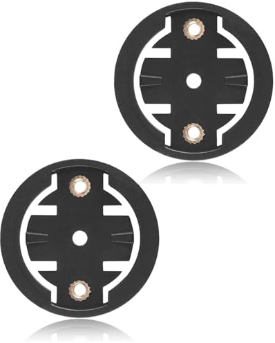 JUKOTA 2 Stück Fahrradhalterung Für Garmin Edge, universell kompatibel mit Garmin Original Computer Fahrrad Varia RTL515 510 315 Radarhalter, leicht und kompakt, Edelstahl, 33.8MM*8.4MM, ANT+