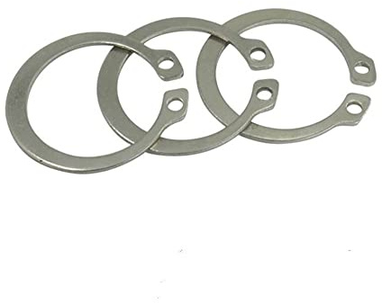 Juego de anillos de retención, abrazaderas en C, 50 piezas M8-M18, eje de acero inoxidable, tipo C, anillo de retención elástico externo, abrazadera, arandela de seguridad de resorte.(M10)