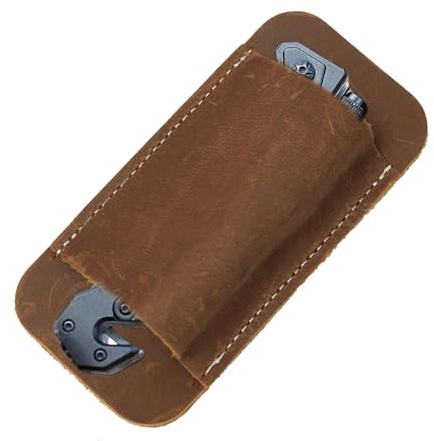 Ceinture Transportant Des Couteaux En Cuir Fourreau - Pouche De Couteau Pliant Véritable Vintage | Gaine Horizontale Des Couteaux De Transport | Porte-étui De Protection Facile À Utiliser Pour La Surv