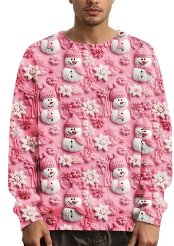 TOFOTL Polaire Homme, Pull Fin, Irlandais sans Capuche Norvégien Chaud Colle Roulé Zippé Chauffant Laine Grosse Col Cheminée Merinos Torsadé,col Rond Colle Rouler Homme, Rose M