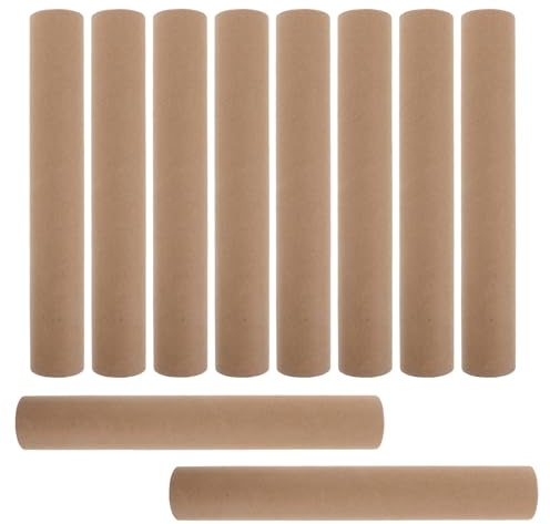 KICHOUSE 12 Pezzi Tubetti Cartone Kraft con Tappi per Poster Contenitori Rigidi Resistenti per Spedizione e Conservazione di Stampe Disegni e Documenti per Invio in Blocchi