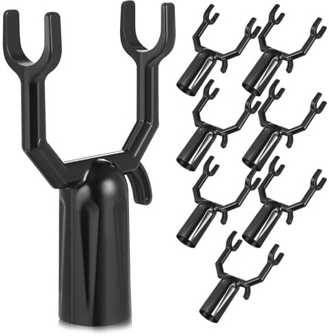 Homoyoyo Ensemble de 8 Supports Métalliques Noirs pour Branches D’Arbres Fruitiers, Tuteurs Robustes pour Soutien et Redressement, Adaptés aux Pommiers et Poiriers, Protection Efficace