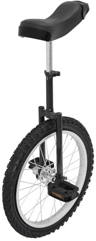 JJsdwin Monocycle Balance 18 pouces - Support d'entraînement - Entraînement d'équilibre Unicycle pour enfants, adultes et professionnels - Capacité de charge 65-75 kg - Noir