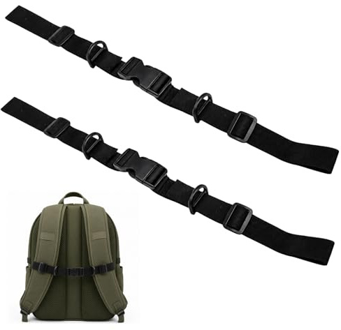 BrKern 2 Stück Rucksack Brustgurt Nachrüsten, Brustgurt Rucksack Erwachsene, Schulranzen Ersatzteile, Universeller Rucksack Gurt für Schule Outdoor Sport