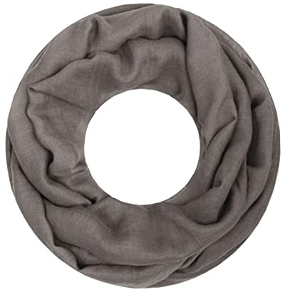 Majea Damen Loop Schal Cary – Eleganter Schlauchschal unifarben – 170x75cm weicher Rundschal für Business & Alltag (dark taupe)