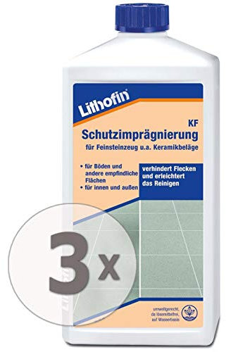 Lithofin KF Schutzimprägnierung 3 l - Die wasser- und ölabweisende Wirkung schützt weitgehend vor Flecken