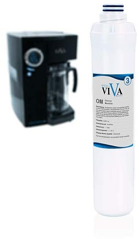 OsmoFresh Original Membran Quella viVa von OsmoFresh | 0,001µm feine Poren | filtert Medikamentenrückstände, Hormone, Kalk, Flour