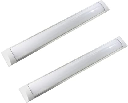 Jandei - Pack 2x Pantalla Luminaria LED Integrado, 36W, Largo 120 cm, Luminosidad 4000 Lúmenes, Color Blanco Neutro 4200K, 120º de iluminación