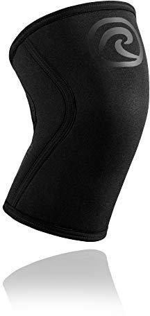Rehband RX - Rodillera de carbono de 5 mm, pequeña, color negro carbón, 7391813022109