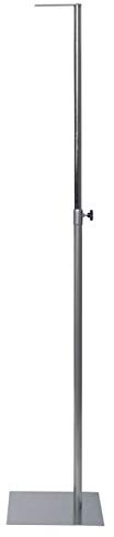 fella4stores Basic Nacken-Standfuß SU1 aus Metall für Basic Torsos, höhenverstellbar 105-190 cm, Grau