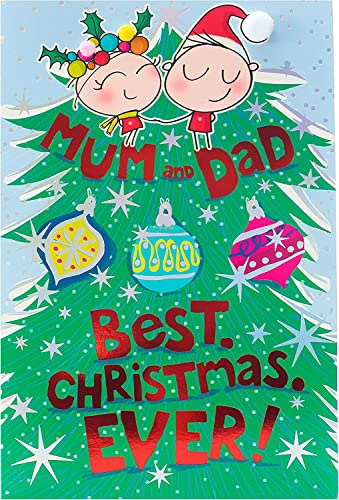 Weihnachtskarte für Mama und Papa – Weihnachtskarte für Eltern – Weihnachtskarte für Mama und Papa – Weihnachtskarte von Sohn/Tochter