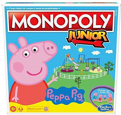 Juego Monopoly Junior: Peppa Pig Edition de 2 a 4 Jugadores, para niños a Partir de 5 años