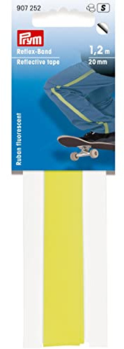 Prym 907252 Reflex-Band 20 mm selbstklebend neongelb, gelb