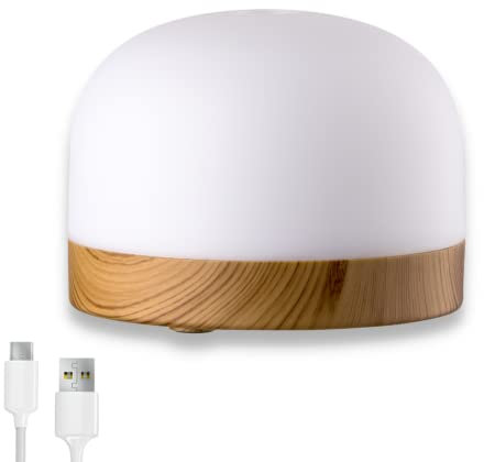USB Aroma Diffuser für ätherische Öle - Kabellos, batteriebetrieben, mit USB-Anschluss, wasserlos - moderner Zerstäuber für Auto, Zuhause und Büro - ohne Wasser