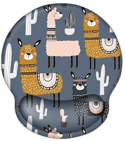 CHUQING Tappetino Mouse Poggiapolsi Ergonomico Mouse Pad Gel | Tappetino Mouse Ergonomico con Gel e Poggiapolsi, Base Antiscivolo, Comfort per Ufficio e Casa Morbido Motivo Mousepad