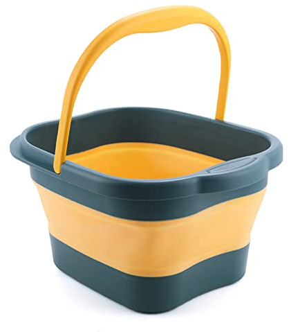 Bassin de bain pour bain de pieds - Seau de massage pliable avec baignoire avec poignée,Spa de bain de pieds pliable anti-stress, seau pliable Grand bain de pieds