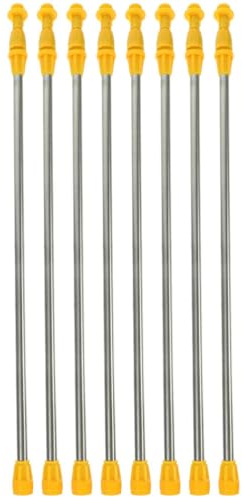 Yardwe Stainless Steel Sprayer Pole Replacement 17.72 in Telescopic Garden Sprayer Extension Pole Spray Rod for Plant Watering Tree and Lawn Spraying 8 Pack