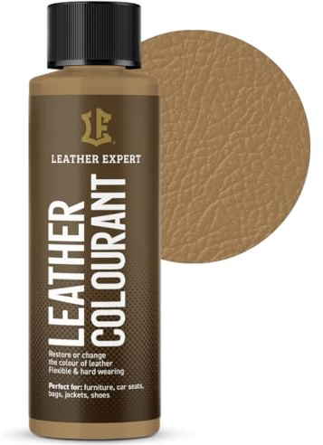 Sehr Deckend Wasserbasierte Lederfarbe – Leather Paint für Natur- und Öko-Leder, Ohne Alkohol, Für Alle Lederaccessoires – Reißt oder Blättert Nicht Ab – Viele Farben zur Auswahl