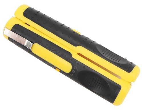 Abisolierzange, Rutschfeste Koaxial-Schneid- und Abisolierzange, Stift-Kabelabisolierer für 10-20 AWG-Drähte und Koaxialkabel RG59, RG6