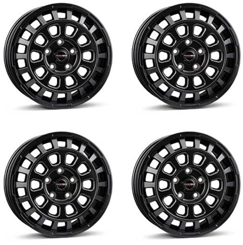 4x Borbet Felgen CW7 7x17 ET51 5x112 black matt kompatibel mit Mercedes EQV Marco Polo Viano Vito V