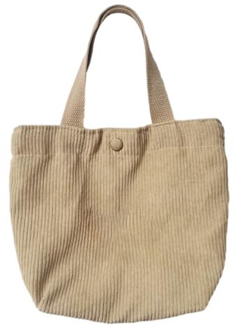 ROYALEAD - Windeltaschen-Organizer aus Cord mit Cartoon-Bär-Motiv, Windeltasche für Neugeborene mit Kinderwagengurt
