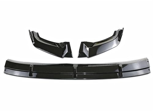 Spoiler Avant pour VW pour Tiguan 2017-2020 Voiture Avant Pare-Chocs Lèvre Séparateur Diffuseur Corps Kits Spoiler Pare-Chocs Garde Protecteur Voiture Becquets Avant(Gloss Black)