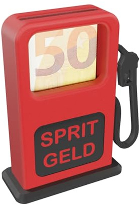 Tankgutschein Führerschein bestanden Geschenk I 3D Zapfsäule Verpackung für Geldgeschenke Geburtstag I Geschenke zum Führerschein I Auto I Gutschein