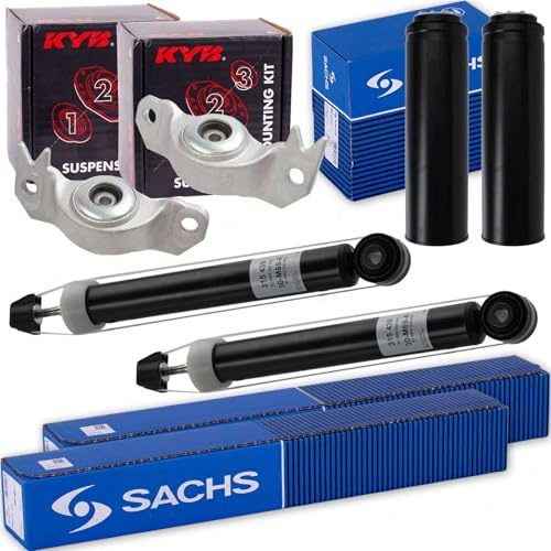 2x SACHS Stoßdämpfer + Domlager hinten passend für Insignia A + SportS Tourer