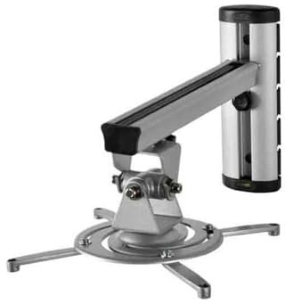Supporto per Proiettore Staffa for gancio for proiettore universale retrattile a movimento completo for montaggio a parete for proiettore da 360 gradi in lega di alluminio Supporto Videoproiettore(Sil