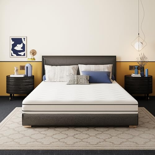 EGO HOME Matratze 140x200 cm Härtegrade H2 und H3, 7-Zonen Ergonomisch Kaltschaummatratze aus Gel Memory Foam, 2 in 1 Schaumstoffmatratze 16cm Höhe, Wendematratze Öko-Tex Zertifiziert