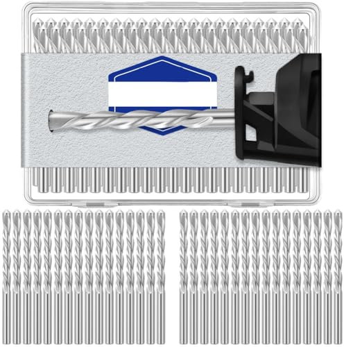 Yindhgdr 100 Pezzi Punte per Trapano per Cartongesso Punte per Trapano con Punta Pilota Diametro Fresatrice per Cartongesso per Seghe A Spirale (5/32 Pollici)
