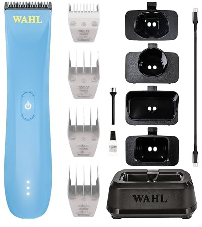 Wahl Peanut Professional Trimmer & Single Power Station Combo, Ultra-Fast Charging, Long-Life Battery Trimmer Designed For Finishing Touch-Ups, Charger Compatible With Wahl Shavers, Trimmers, Clippers