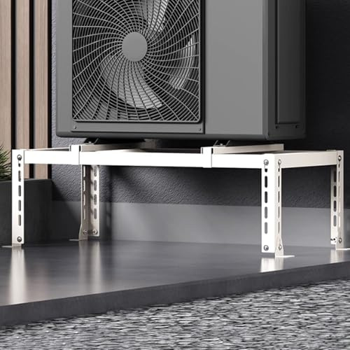 Wärmepumpenständer, verstellbare Halterung for die Montage der Klimaanlage, geräuschreduzierendes Design, Edelstahlmaterial, 250 kg Tragfähigkeit(1.5P)
