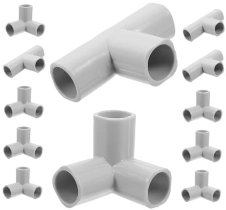 Milisten 12pcs Indoor Safety Fence Connectors Multi-Purpose Tee Connectors for Gate Hardware Replacement and DIY Building Projects