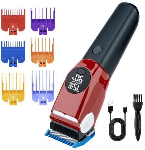Mcbazel Dog Clippers for Grooming, Cordless 8W Pet Trimmer for Thick Coats