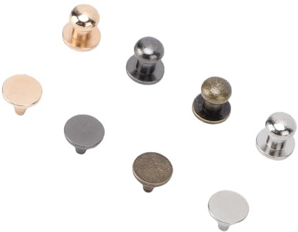 CHICIRIS Opciones de Multicolor del Kit de Remache de Botón Redondo, Construcción de Calidad Premium, Instalación Fácil, Uso Versátil para Múltiples Proyectos con Kit Completo para su Conveniencia,