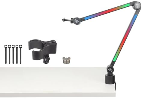 Desktop Microphone Boom Arm Overhead Mic Stand With Adjustable Design For Live Streaming And Content Creation Nonslip Studio Microphone