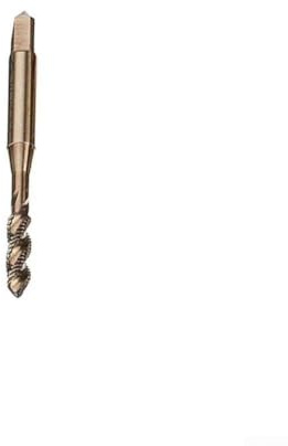 Metrisches Gewindebohrer-Set für M10 für HSS-Co 5% Kobalt-Maschinengewindebohrer mit Spiralrillen für Rechtsgewinde, kompatibel mit Stahl und Edelstahl ()