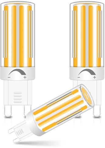 TRIJZHOU G9 Lampe Dimmbar 8W AC230V Warmweiß 2700K 1er-Pack | ersetzt 75-80W Halogen, 800 Lumen, kein Flackern, 360° Abstrahlwinkel, für Kronleuchter und Deckenleuchten