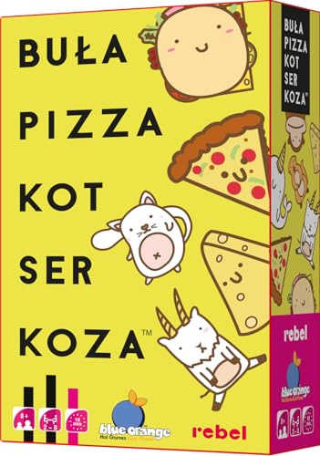 Juego de cartas Rebel Buli, pizza, gato, queso, cabra