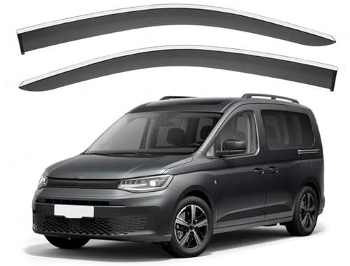 Windabweiser Regenabweiser Für VW Für Caddy MK3 2K 2005-2019 Fenster Visor Vent Shades Ventvisor Wind Visiere Regen Guard Shades Windschutz