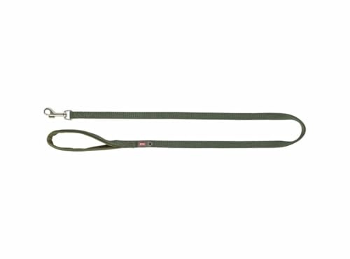 TRIXIE Premium-Leine, XS-S, 1,20 m/15 mm, Olivgrün