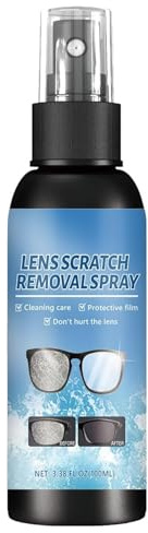 Spray de Eliminación de Arañazos de Lentes, Spray Reparador de Lentes, 100 ml